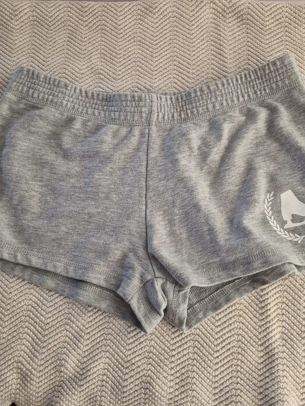 Sofra Cotton Shorts Girls Large Figure Skate Logo